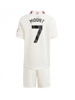 Manchester United Mason Mount #7 Ausweichtrikot für Kinder 2023-24 Kurzarm (+ Kurze Hosen)